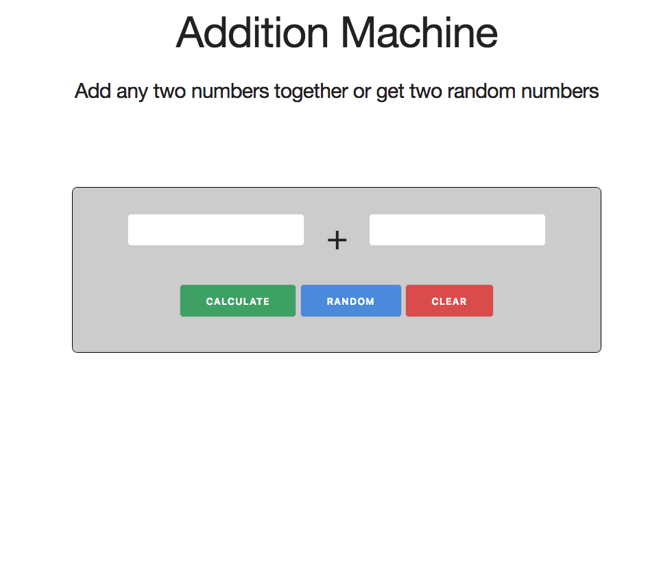 Addition Machine